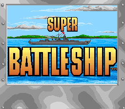 Super Battleship Title Screen